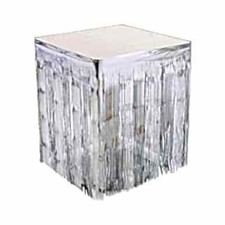 Metalize Gümüş Masa Kenarı Eteği