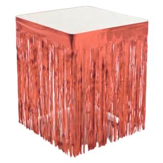 Kırmızı Masa Kenarı Eteği