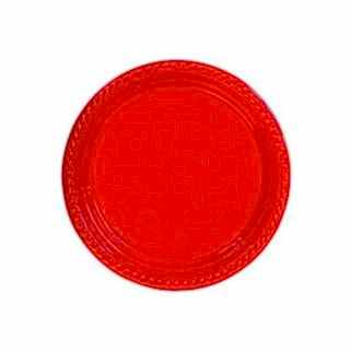 Tabak Kırmızı 22 cm 25 Adetli