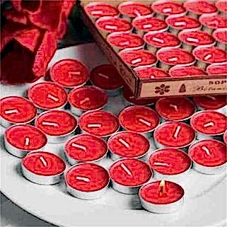Tealight Mum 50’Li Kırmızı