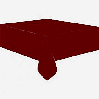 Parti ve Kutlama Masa Örtüsü Düz Renk Mercan