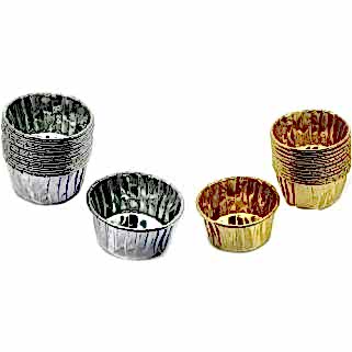 Cupcake Kalıbı Orta Boy 50*39 Sufle-Muffin Altın/Gümüş (24 Adet)