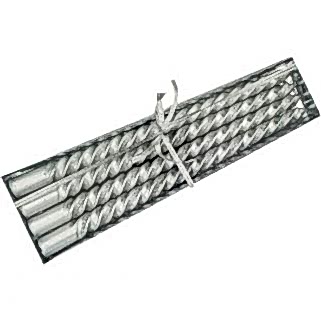 Mum Burgulu Şamdanlık Simli Gümüş