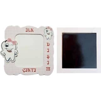 Resim Çerçevesi Karton Magnetli İlk Dişim Diş Buğdayı (25 Adet)