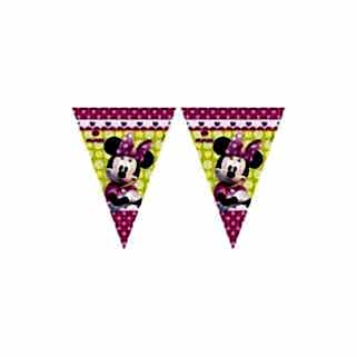 &nbsp;Minnie Pembe Fiyonklu Bayrak Afiş