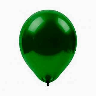 Metalik Koyu Yeşil Balon 100 ad