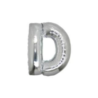 D Harf Folyo Balon Gümüş 100 cm