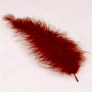 Tüy 100 Adet Süsleme Tüyü Kırmızı 12 cm