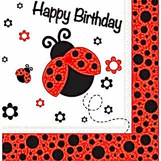 Uğur Böceği Kağıt Peçete