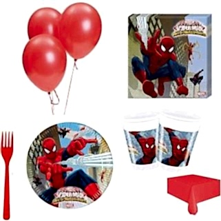 8 Kişilik Örümcek Adam Doğum Günü Parti Malzemeleri Spiderman