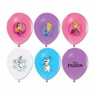 Balon 20 Adet Balon Frozen Karışık Renk Parti Süsleme Malzemesi (