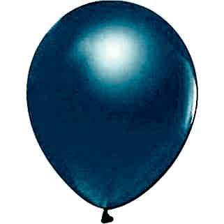 20 Adet Balon 12 İnç Metalik Parti Süsleme Mavi ( 25 cm * 30 cm)