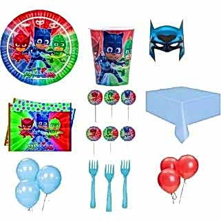 Pijamaskeliler Pj Masks Lisanslı Parti Sunum Seti 16 Kişilik