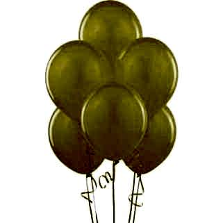 25 Adet Metalik Lateks Balon Sarı Renk