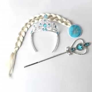 Karlar Ülkesi Elsa (Frozen) Saç,Taç, Asa