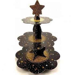 Işıltılı Cupcake Standı 3 Katlı