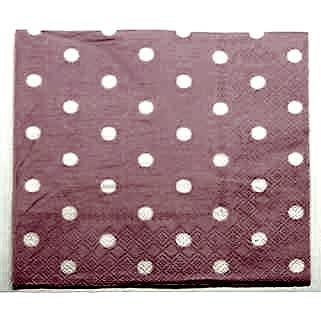 Pembe Puantiyeli Peçete 20 li