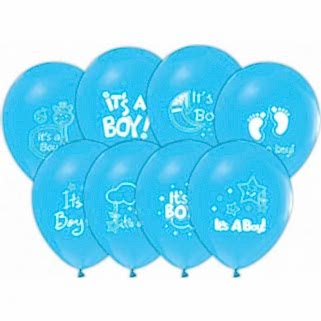 Hoşgeldin Oğlum Baskılı AÇIK MAVİ Balon 30 Adet