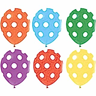 Puantiyeli Baskılı Balonlar 14 lü