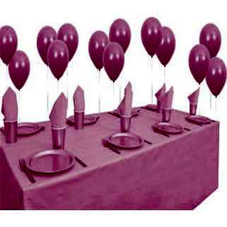 25 kişilik Balonlu Pembe Doğum Günü Parti Paketi Süs Seti