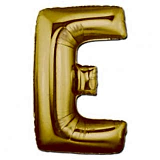 Harf Folyo Balon E Harfi Büyük Boy Balon Altın Sarısı /Dore 100CM