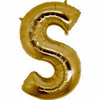Harf Folyo Balon S Harfi Büyük Boy Balon Altın Sarısı /Dore 100CM