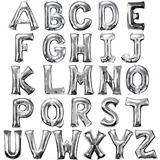 G Gümüş Harf Folyo Balonlar 90 cm