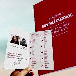 1 Adet Sevgili Cüzdanı Sevgiliye Romantik Hediyeler