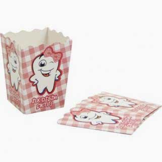 8 Adet Pembe İlk Diş Partisi Mısır İkram Kutusu Diş Buğdayı