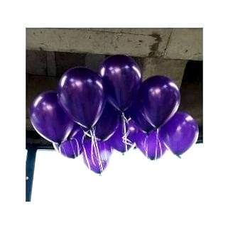 100 ADET METALİK SEDEFLİ MOR BALON Doğum Günü Uçan Ucuz