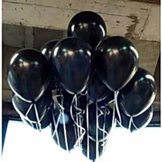 25 adet Mat Siyah Balonlar Helyumla Uçan Özellikte