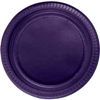 25 Adet Mor Lila Konseptli Plastik Doğum Günü Partisi Tabağı