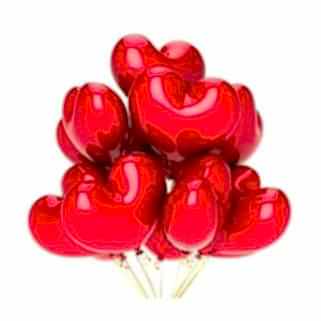 25 Kalp Balon + 700 Kuru Gül, Kalpli Balon ve Gül Yaprakları