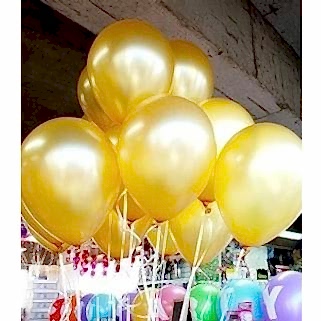 30 Adet Gold (Altın Sarısı) Metalik Uçan Özellikli Balon