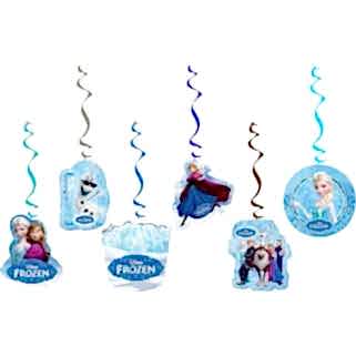 6lı Elsa(Frozen) Partisi Konsept Yazılı Parti Asma Süsleri