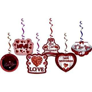 6lı Sevgiliye Doğum Günü Konsept Organizasyonu Yazı Süsleri