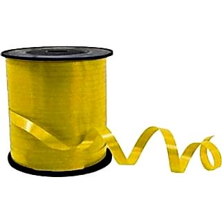 Metalik Civciv Sarı Balon İpi, 300m Parlak Rafya, Süsleme Rabant