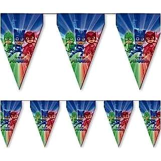 Pija Maskeliler 3.2m 11 Bayraklı Flama,Doğum Günü Parti Malzemesi