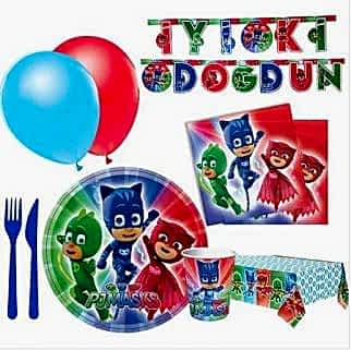 Pijamaskeliler 8 Kişilik, Pija Maskeliler Doğum Günü Parti Seti