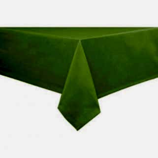 Yeşil Düz Masa Örtüsü 1.37 x 2.70 Doğum Günü Parti
