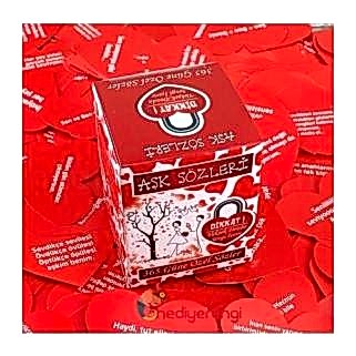 Hediye Aşk Sözleri Sevgiliye Hediye Kutusunda 365 Gün Notları