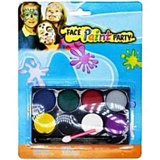 8 Farklı Renkte Yüz Boyası 13 x 8 cm