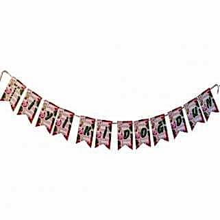 Safari Doğum Günü Partisi İyiki Doğdun Yazısı Orman Temalı Banner