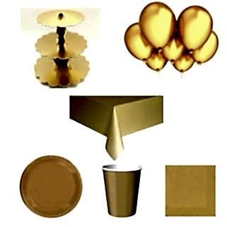 Gold Parti Seti Gold Yetişkin Parti Seti Gold Doğum Günü