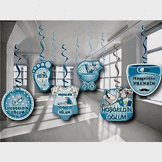 Hoşgeldin Bebeğim Tavan Sarkıt Süsü - 6 Parça