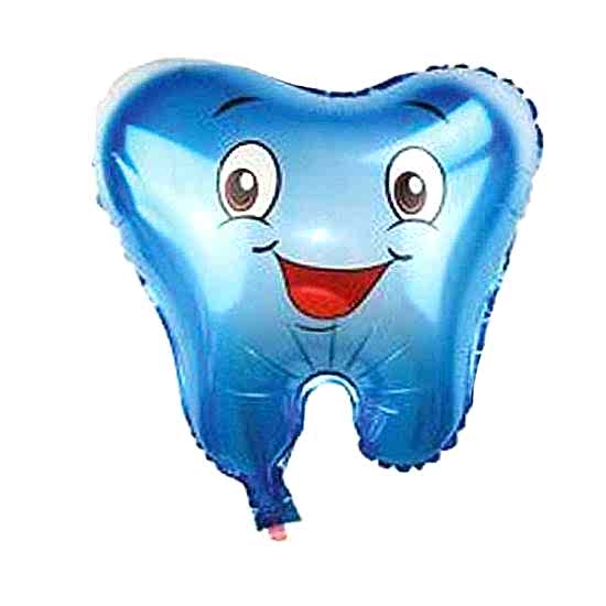 Happyland Mavi Diş Şeklinde Folyo Balon