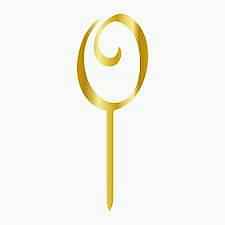 O Harf Pleksi Harf Gold