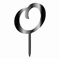 O Harf Pasta pleksi Gümüş