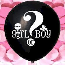 Cinsiyet Belirleme Partisi Jumbo boy Pembe Konfetili Kız bebek Cinsiyet Balonu