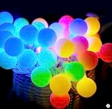 3 Metre Karışık Renk Top Led